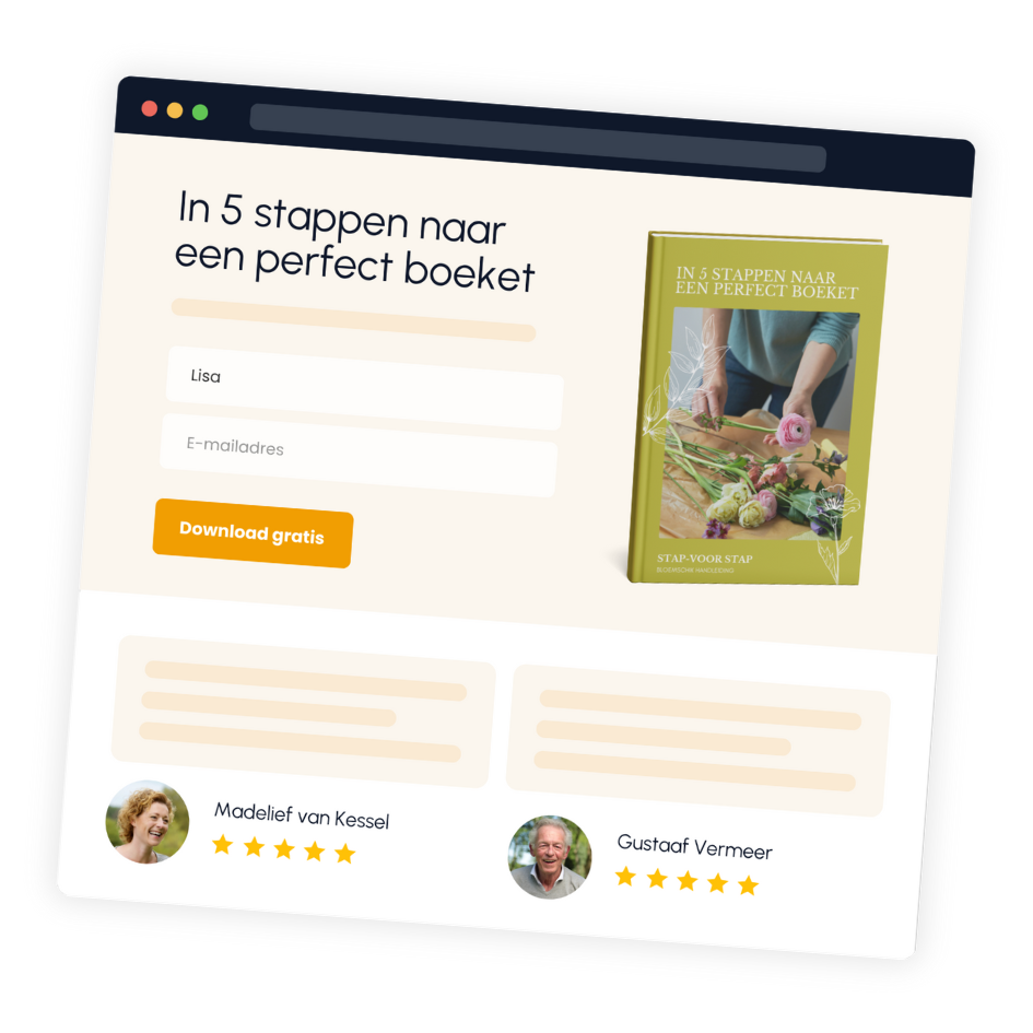 opt-in pagina bloemschikken