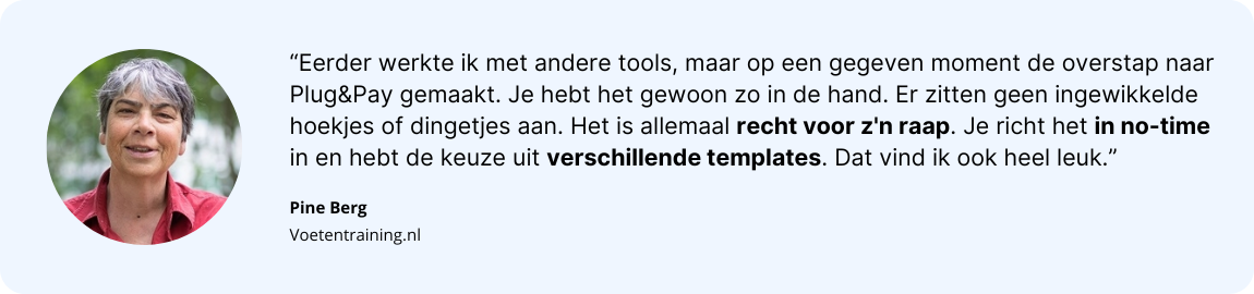 pine berg voetentraining